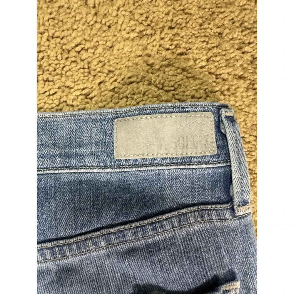 Agolde Isabel Jeans Women 28 Blue Denim‎ Distressed Straight Leg Mid Rise Grunge